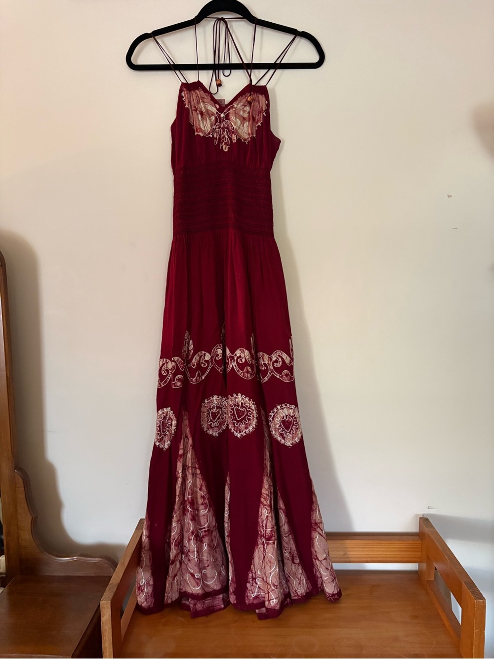 Advance Apparels Burgundy Maxi Dress Cotton blend